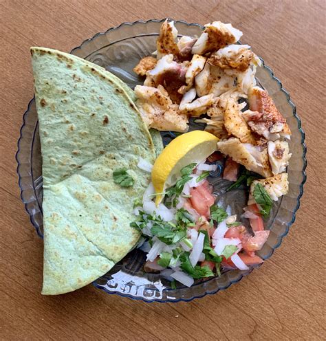 How many carbs are in tilapia tacos rice plate (56345.6) - calories, carbs, nutrition