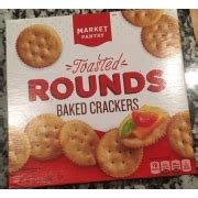 How many carbs are in toasted round baked crackers - calories, carbs, nutrition
