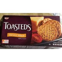 How many carbs are in toasteds crackers - calories, carbs, nutrition
