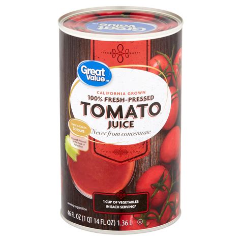 How many carbs are in tomato juice, 55oz, canned - calories, carbs, nutrition