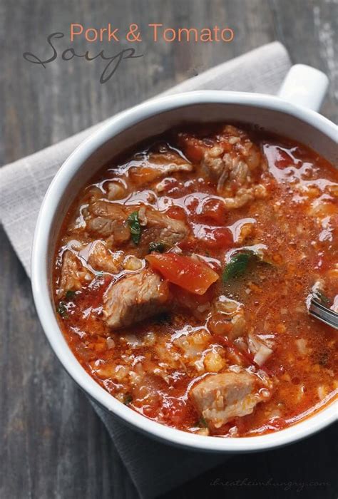 How many carbs are in tomato pork soup - calories, carbs, nutrition