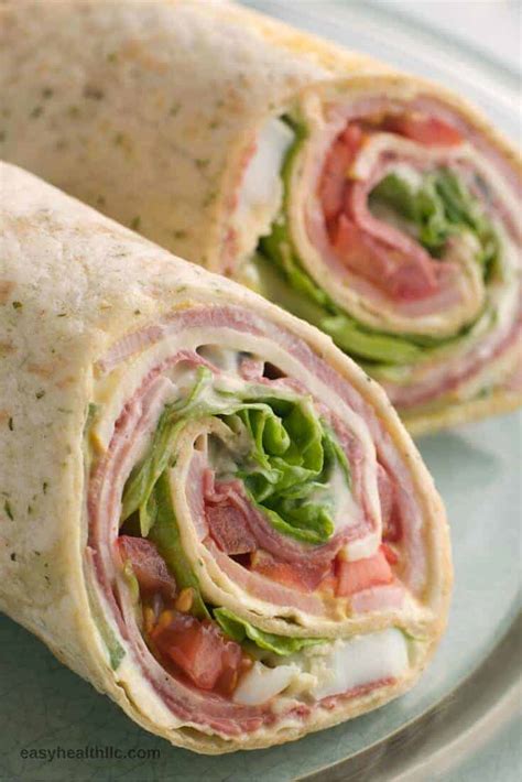 How many carbs are in tortilla sandwich with ham - calories, carbs, nutrition