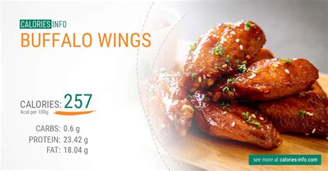 How many carbs are in traditional buffalo wings - calories, carbs, nutrition