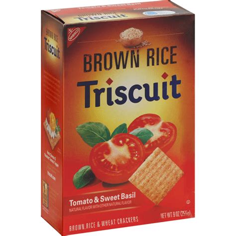 How many carbs are in triscuits-brown rice, tomato and sweet basil - calories, carbs, nutrition