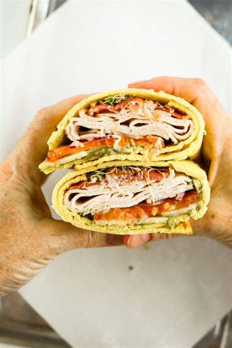 How many carbs are in turkey and american cheese wrap withcole slaw - calories, carbs, nutrition