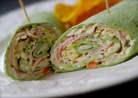 How many carbs are in turkey and swiss wrap w/potato salad - calories, carbs, nutrition