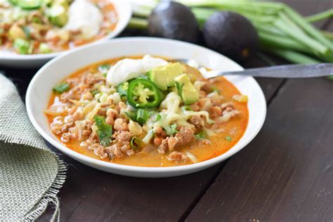 How many carbs are in turkey and white bean chili - calories, carbs, nutrition