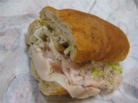 How many carbs are in turkey provolone mini sub withpotato salad - calories, carbs, nutrition