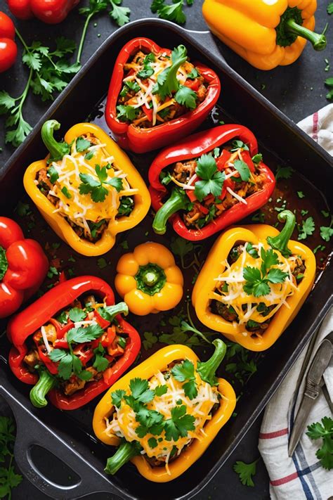 How many carbs are in turkey stuffed green pepper - calories, carbs, nutrition