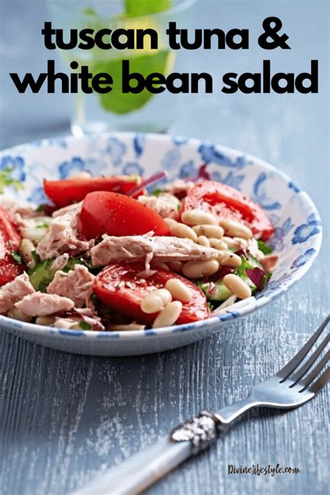 How many carbs are in tuscan white bean salad with tuna - calories, carbs, nutrition