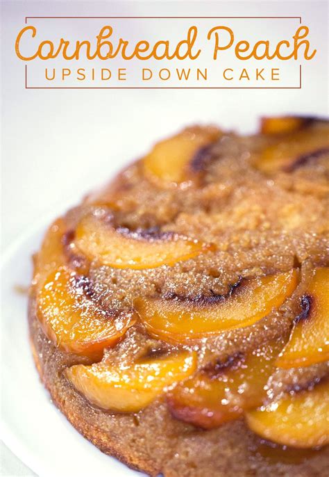 How many carbs are in upside-down peach corn cake - calories, carbs, nutrition