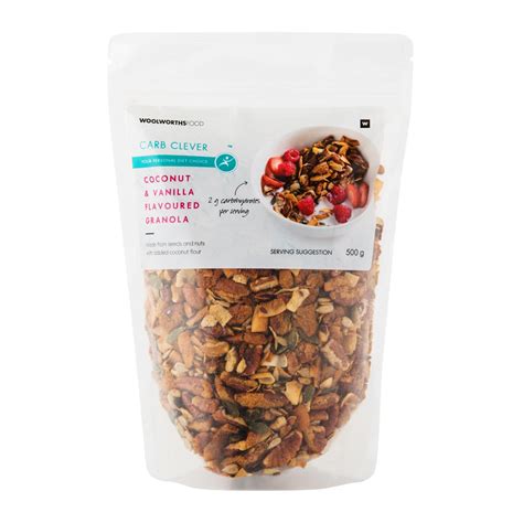 How many carbs are in vanilla granola - calories, carbs, nutrition