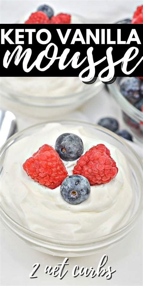 How many carbs are in vanilla mousse - calories, carbs, nutrition