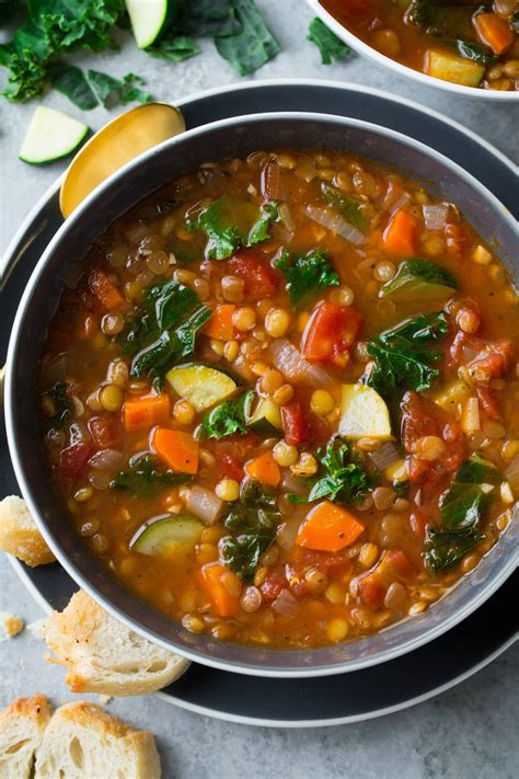 How many carbs are in vegetarian lentil soup (62083.2) - calories, carbs, nutrition