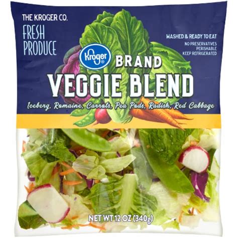 How many carbs are in veggie blend salad - calories, carbs, nutrition