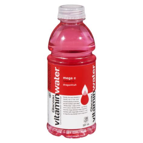 How many carbs are in water dragon fruit glaceau vitamin water 20 oz bottle - calories, carbs, nutrition