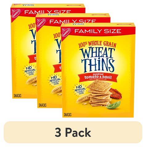 How many carbs are in wheat thins sun dried tomato and basil - calories, carbs, nutrition