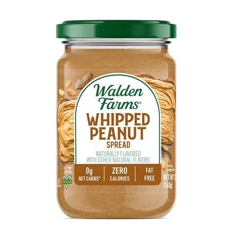 How many carbs are in whipped peanut spread - calories, carbs, nutrition