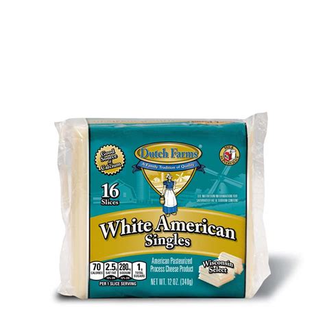 How many carbs are in white american singles - calories, carbs, nutrition
