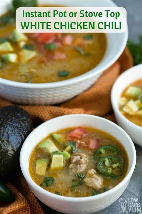 How many carbs are in white chicken chili - calories, carbs, nutrition