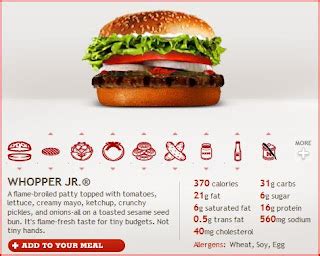 How many carbs are in whopper no mayo - calories, carbs, nutrition