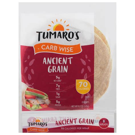 How many carbs are in wrap ancient grain & vegetable 12