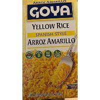 How many carbs are in yellow rice spanish style - calories, carbs, nutrition