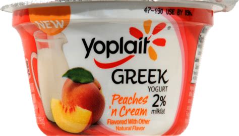 How many carbs are in yogurt, greek, yoplait peach - calories, carbs, nutrition