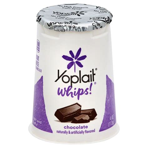 How many carbs are in yogurt whips - chocolate - calories, carbs, nutrition