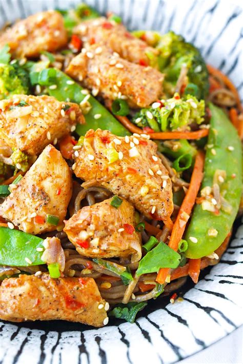 How many carbs are in zesty peanut chicken (76834.1) - calories, carbs, nutrition