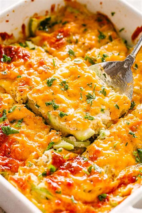 How many carbs are in zucchini cheese casserole - calories, carbs, nutrition