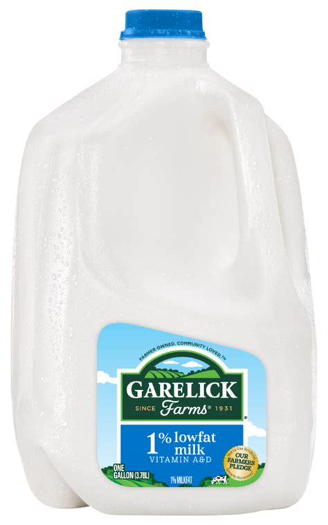 How many protein are in 1% lowfat milk (110) - calories, carbs, nutrition