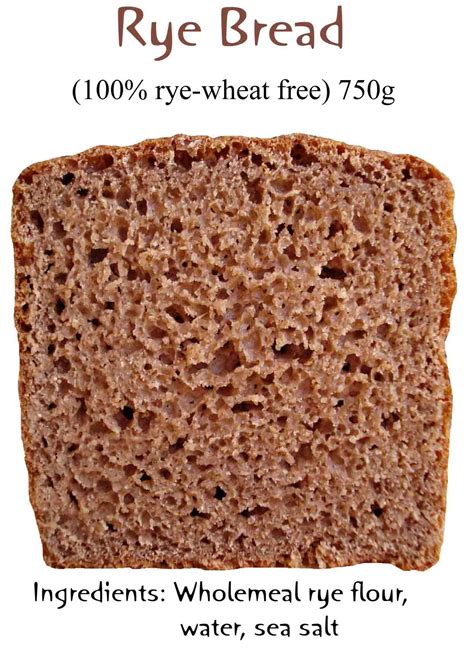 How many protein are in 100% rye bread - calories, carbs, nutrition