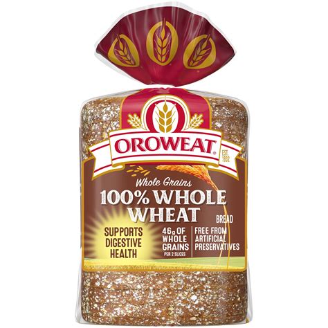 How many protein are in 100% whole wheat bread - calories, carbs, nutrition