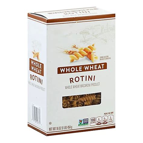 How many protein are in 100% whole wheat rotini - calories, carbs, nutrition