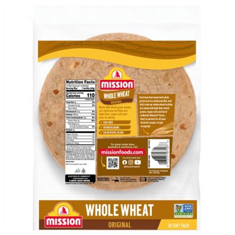 How many protein are in 100% whole wheat soft taco shell - calories, carbs, nutrition