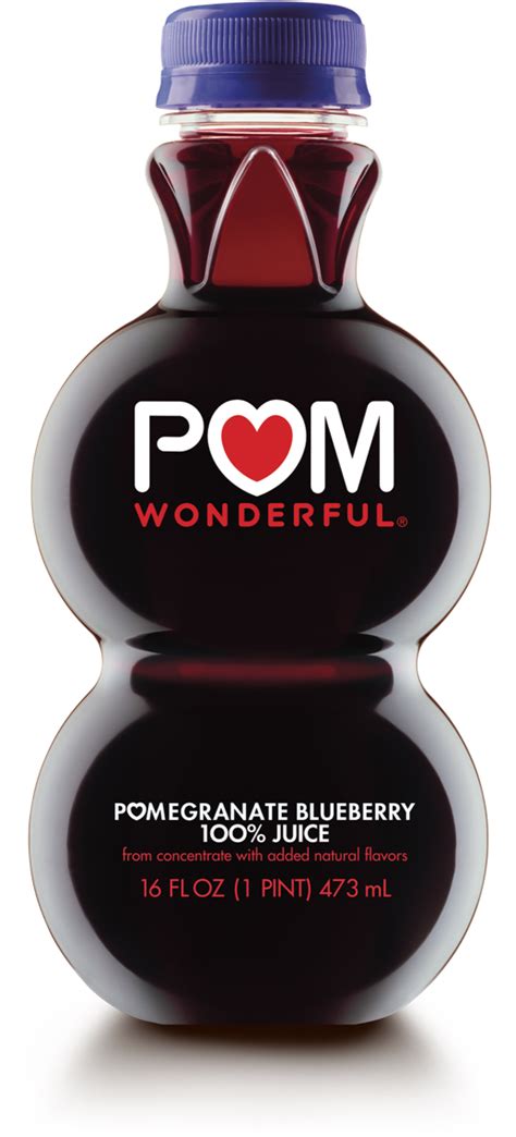 How many protein are in 100 % juice blueberry pomegranate - calories, carbs, nutrition