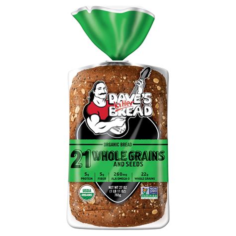 How many protein are in 21 grain bread - calories, carbs, nutrition