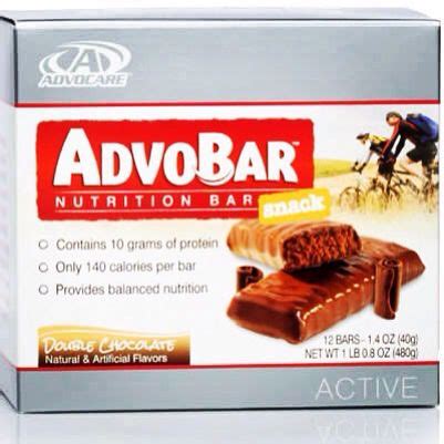 How many protein are in advobar double chocolate - calories, carbs, nutrition