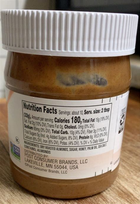 How many protein are in almond butter - calories, carbs, nutrition