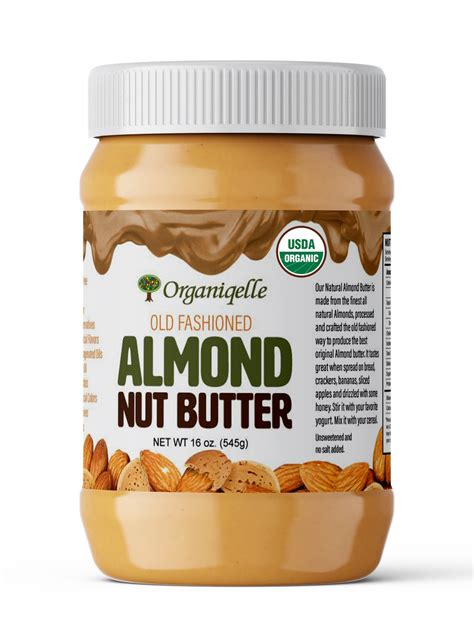 How many protein are in almond butter organic - calories, carbs, nutrition