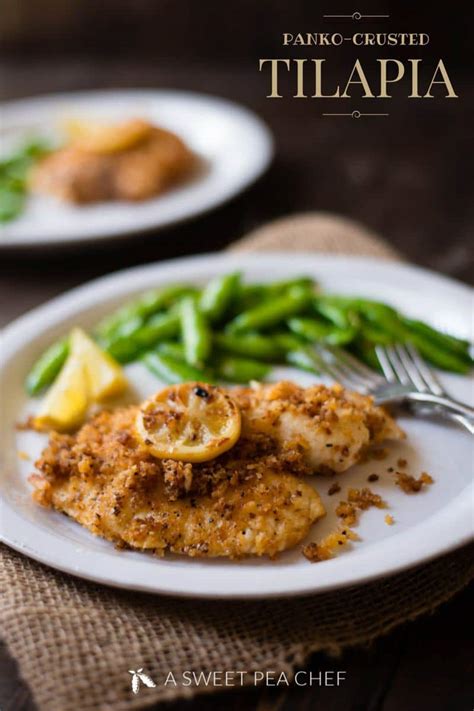 How many protein are in almond crusted tilapia with red pepper confit, broccolini and sweet potato gratin - calories, carbs, nutrition