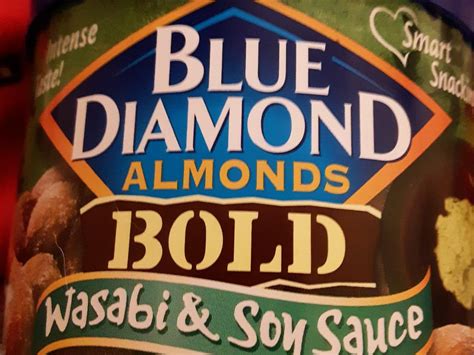 How many protein are in almonds wasabi and soy sauce - calories, carbs, nutrition