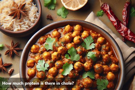 How many protein are in alu chole - calories, carbs, nutrition