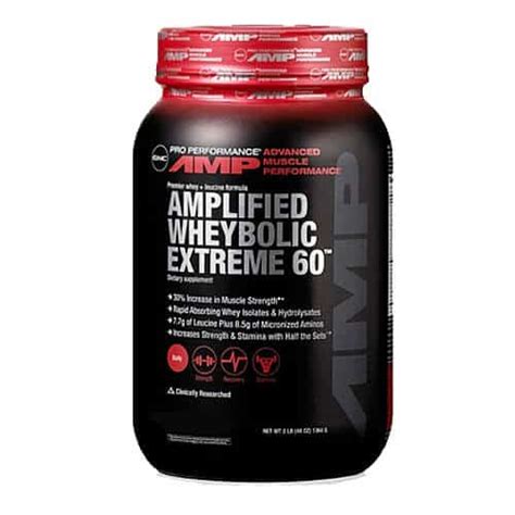 How many protein are in amplified wheybolic extreme 60 (chocolate) - calories, carbs, nutrition