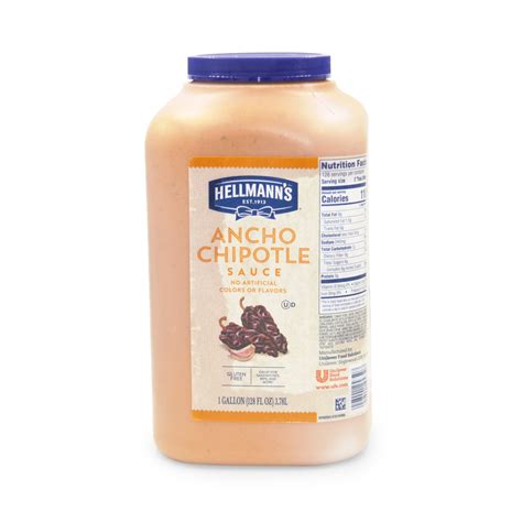 How many protein are in ancho chipotle sauce - calories, carbs, nutrition