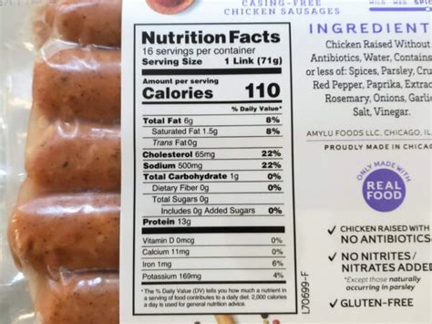 How many protein are in andouille sausage on bun - calories, carbs, nutrition