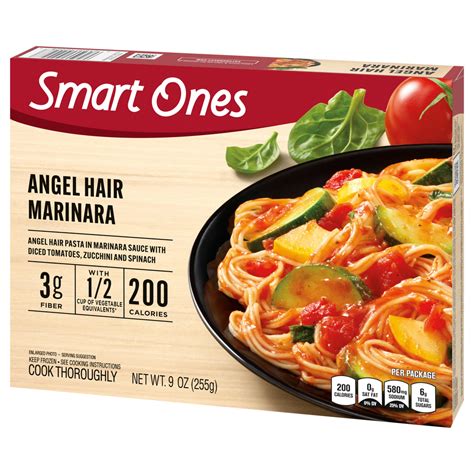 How many protein are in angel hair marinara - calories, carbs, nutrition