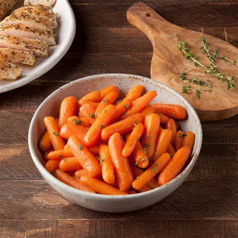 How many protein are in apple glazed baby carrots - calories, carbs, nutrition