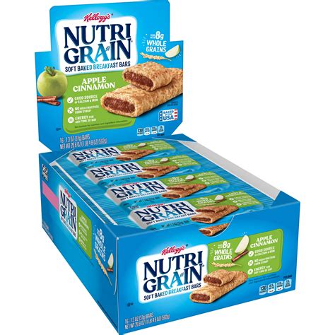 How many protein are in apple nutrigrain bar - calories, carbs, nutrition